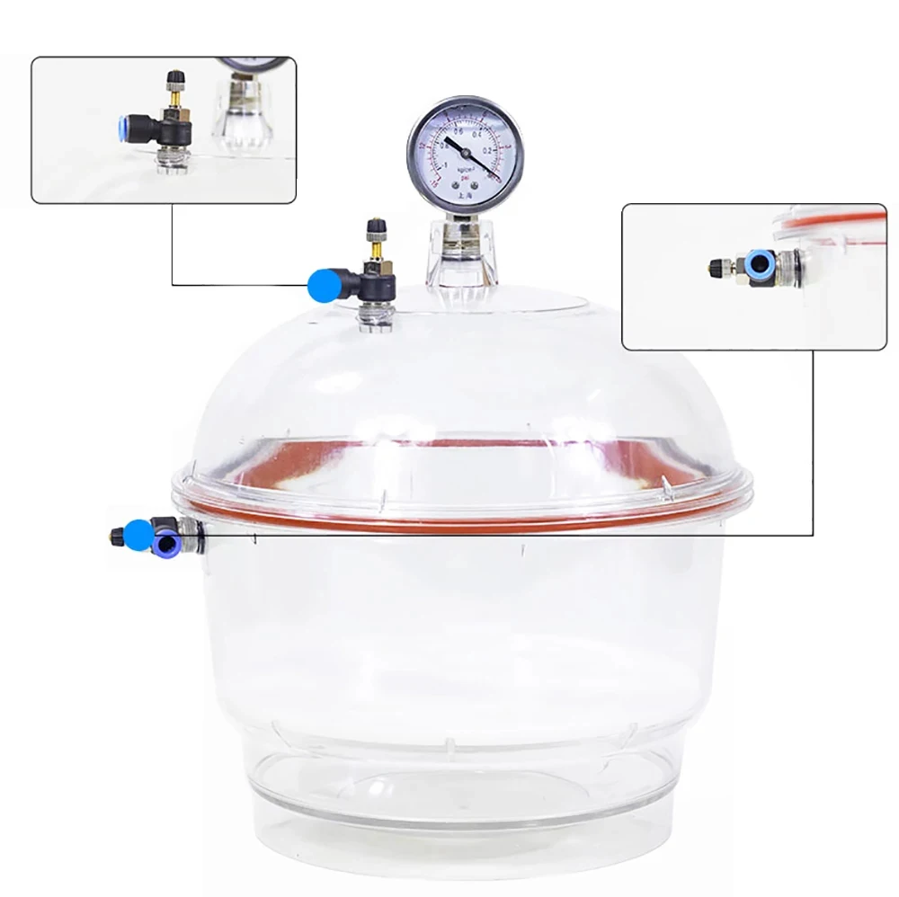 Лабораторная Вакуумная сушилка 250 мм из поликарбоната прозрачный чайник с