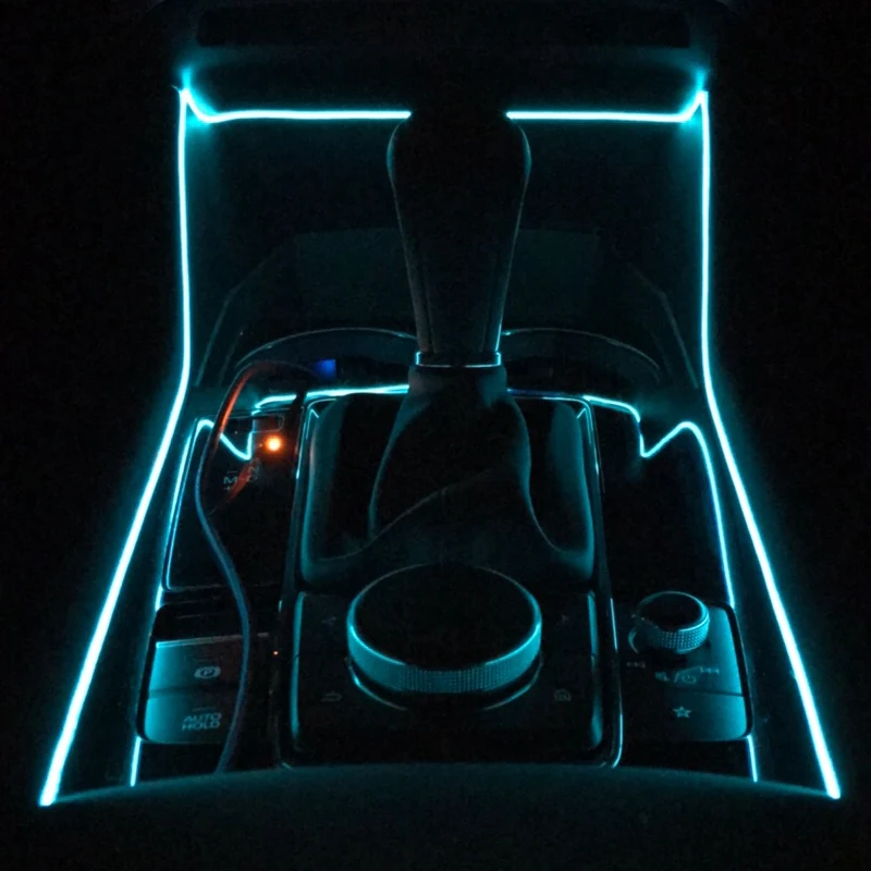 

Led Car Ambient Light With 12V Cigarette Lighter Backlight App Sound Control RGB Color Auto Interior Decorative Atmosphere Light