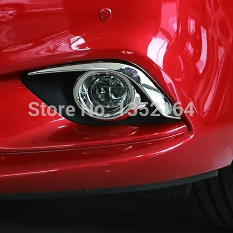

Car head fog light cover,auto front fog light trims for Mazda 6 atenza 2014 2015,ABS chrome,4pc/lot,free shipping