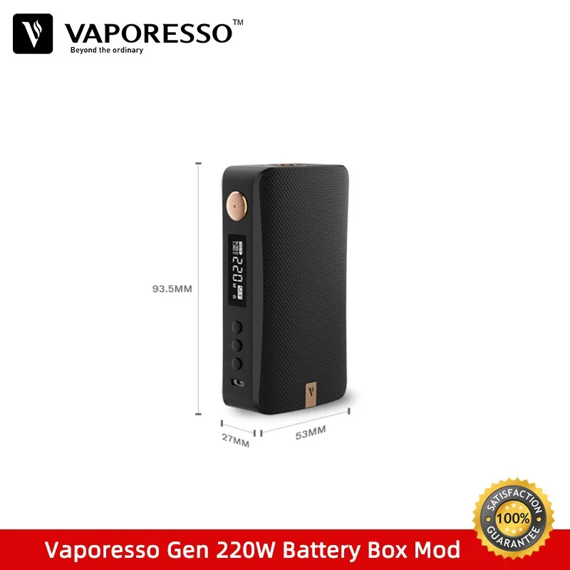 Оригинальный боксмод Vaporesso GEN 220W TC для испарителя Skrr-s испаритель на батарее 18650 VS