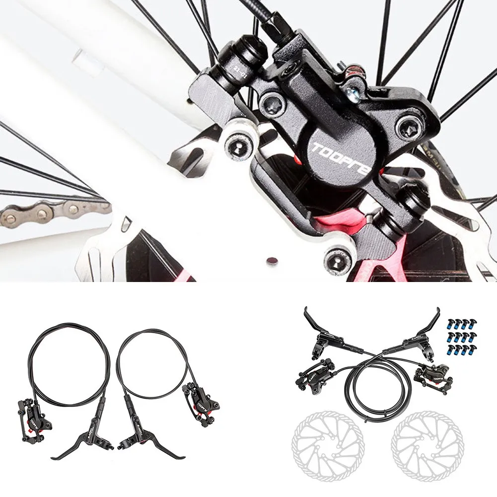 

TOOPRE Disc Brakes Or Lever Set Hydraulic Disc Brake 160mm Rotors For Mountain Bike MTB Front & Rear Optional