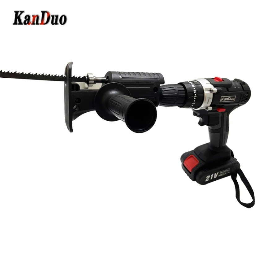 21V Reciprocating saw assembly with cordless electric screwdriver Household tool set Multi function impact drill Decoration tool