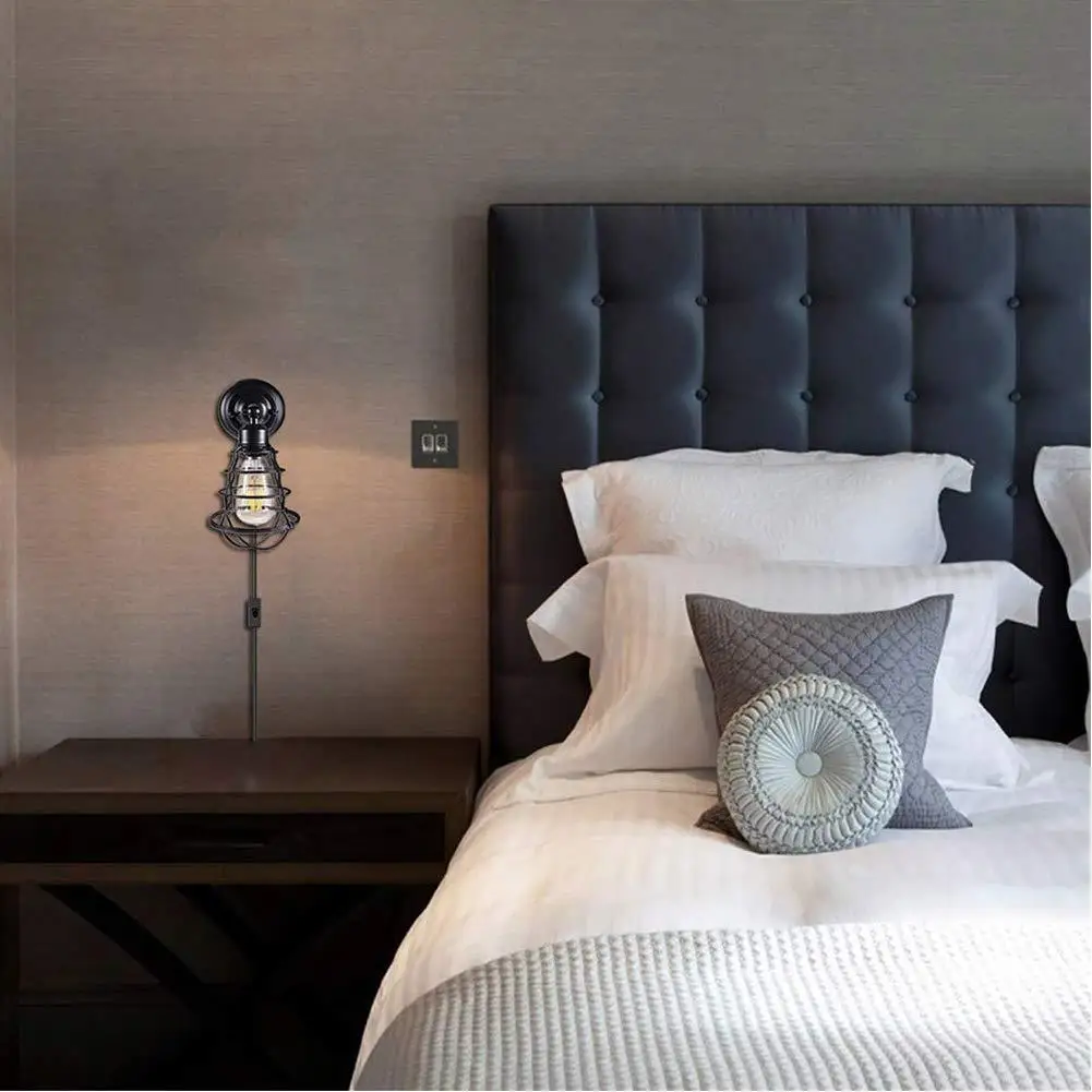 

Хрустальный настенный светильник в стиле лофт nordice, железная прикроватная лампа для спальни, прикроватная настенная лампа