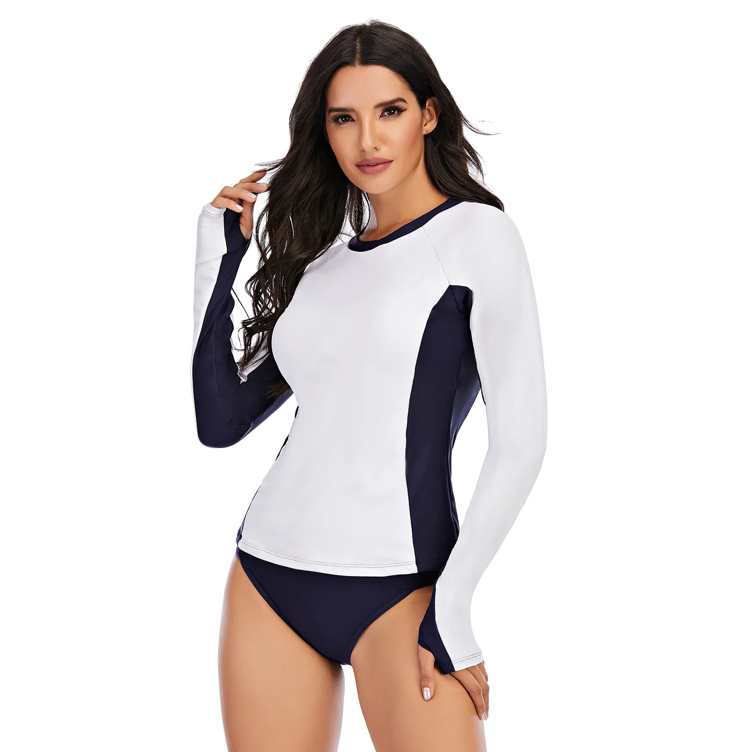 

surfsuit sunscreen swimsuit Waist Bikini Swimwear Push Up Bikini Set Biquini Summer Beach banador traje de bano Maillot de bain