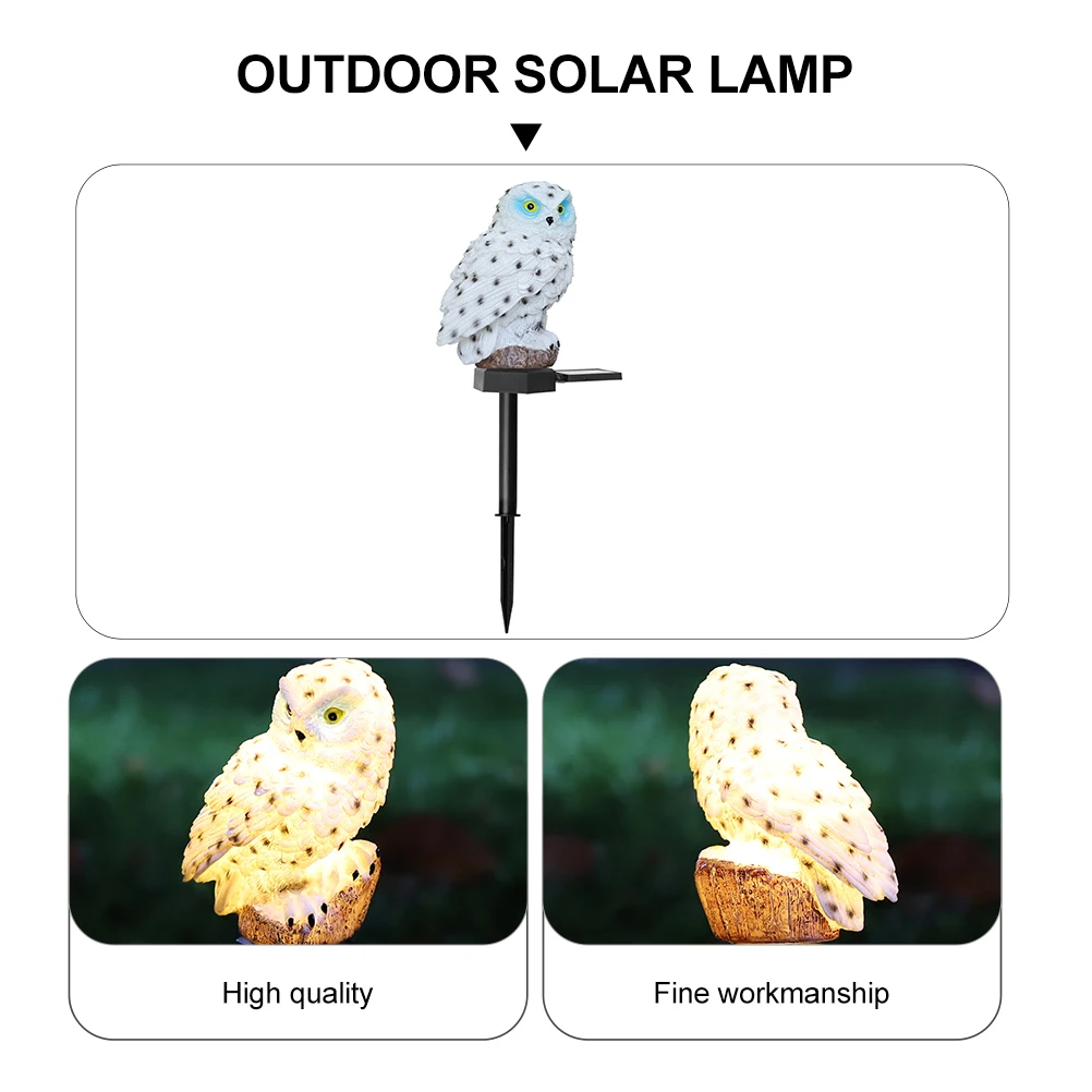 

Outdoor Solar Lamp Decor Owl Modeling Lawn Lamp Yard Lawn Solar Lamp
