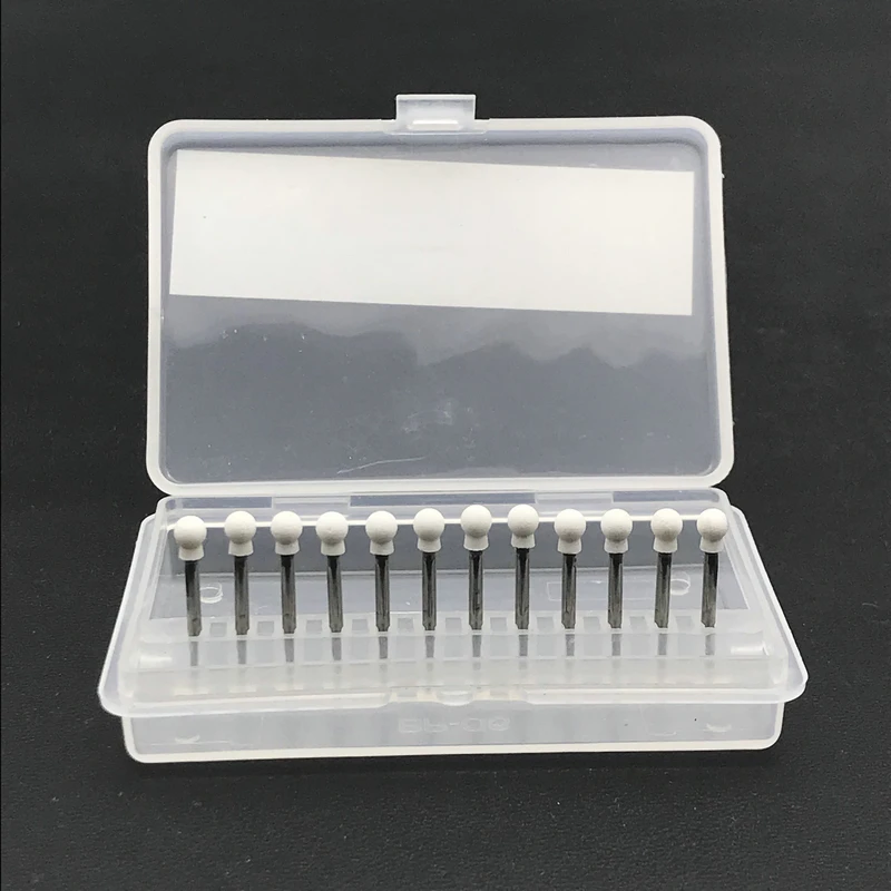 12 шт. стоматологические белые полоски камень фарфор смолы шлифовка наконечникка