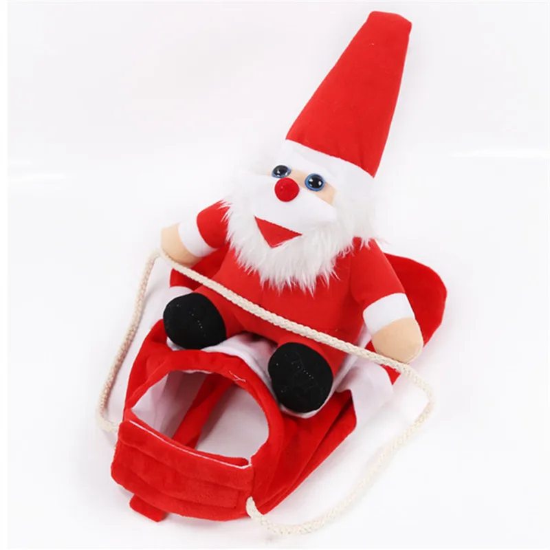 Рождественский костюм для собаки забавная одежда домашних животных пудель Бишон