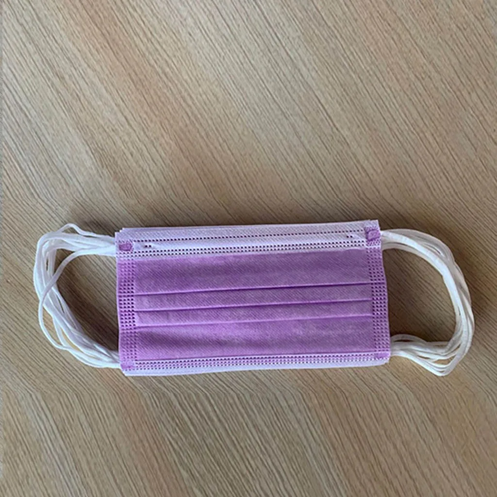 10/50/100 шт. взрослых Mascarilla одноразовая маска для лица 3ply петли уха Mascherine Lavabili маске