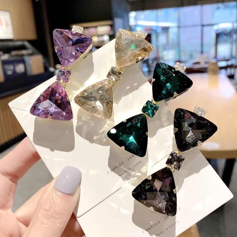 1 шт. полный дрель заколки для волос девочек с украшением в виде кристаллов