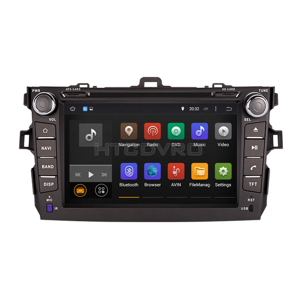 YMODVHT 8 дюймов 4G Восьмиядерный Android 9 0 7 1 автомобильный DVD GPS для Toyota Corolla 2006 2007 2008 2009