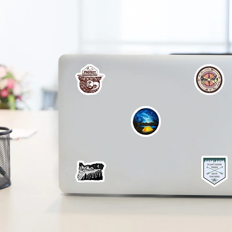 50 шт. открытый Пеший Туризм Приключения Стикеры s для стайлинга автомобилей