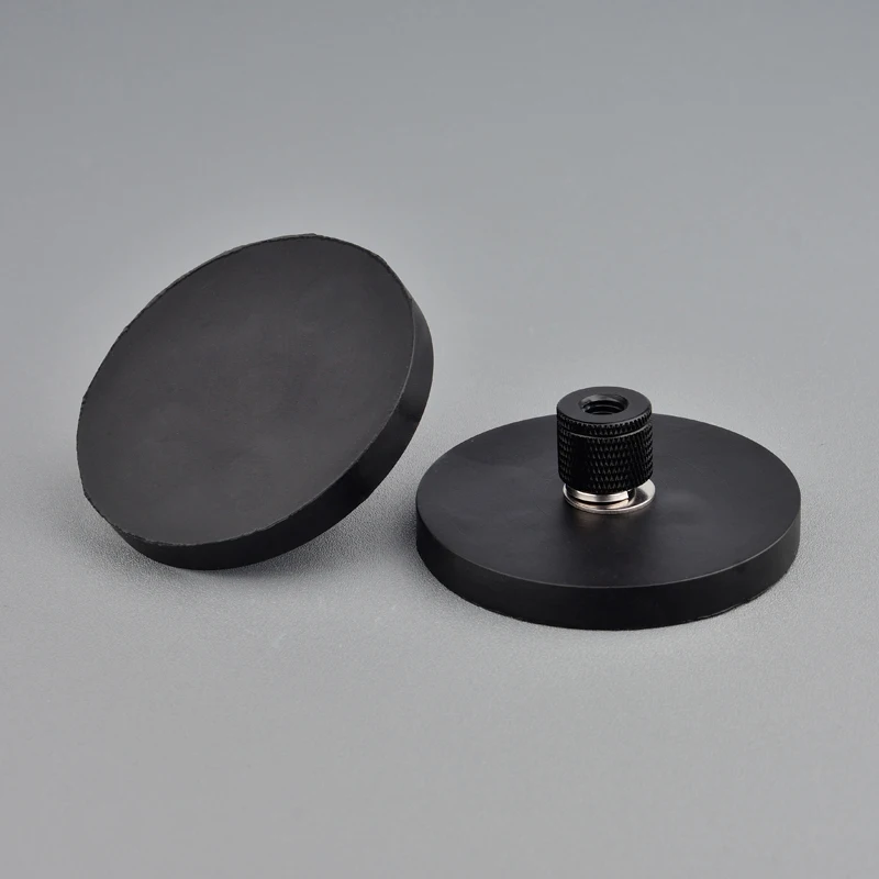 25KG Anit-Scratch Magnetic Mounting D66mm Female Thread Hole 1/4 Inch Adapter 3./8 Magnet Base Camera Led Tools |