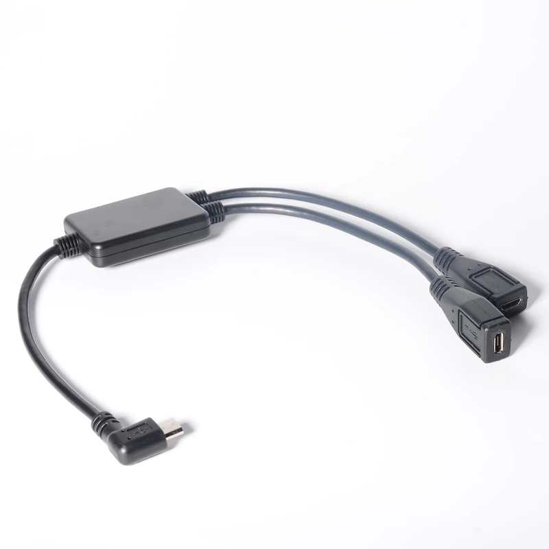 30 см 2 в 1 Micro USB 0 Удлинительный кабель правый и левый угол micro male female зарядный Y