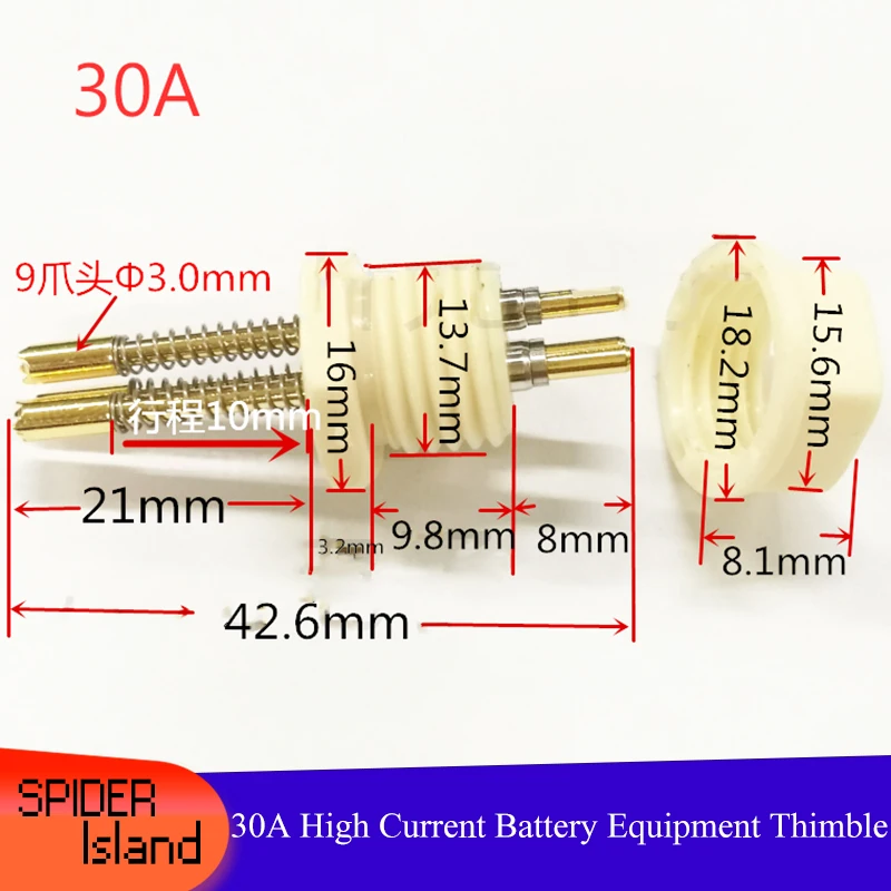 5pcs 30A High Current Needle 26650 High Current Aging Test 30A Battery Equipment Thimble 30 A High Current probe Pin 5pcs 30A High Current Needle 26650 High Current Aging Test 30A Battery Equipment Thimble 30 A High Current probe Pin