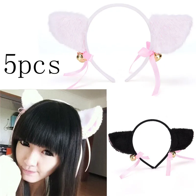 5 шт. одежда для волос с ушками вечерние ободки украшением ночного клуба из плюша
