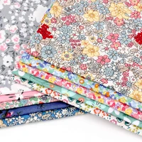 cotton 100 sewing fabric shredded flower pattern fabric by the yard home textile diy craft dress masks making material 45145cm