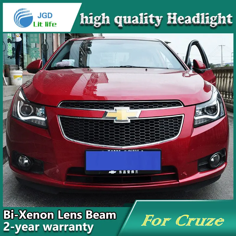 Car Styling Head Lamp case for Chevrolet Cruze Headlights LED Headlight DRL Lens Double Beam Bi-Xenon HID Accessories | Автомобили и