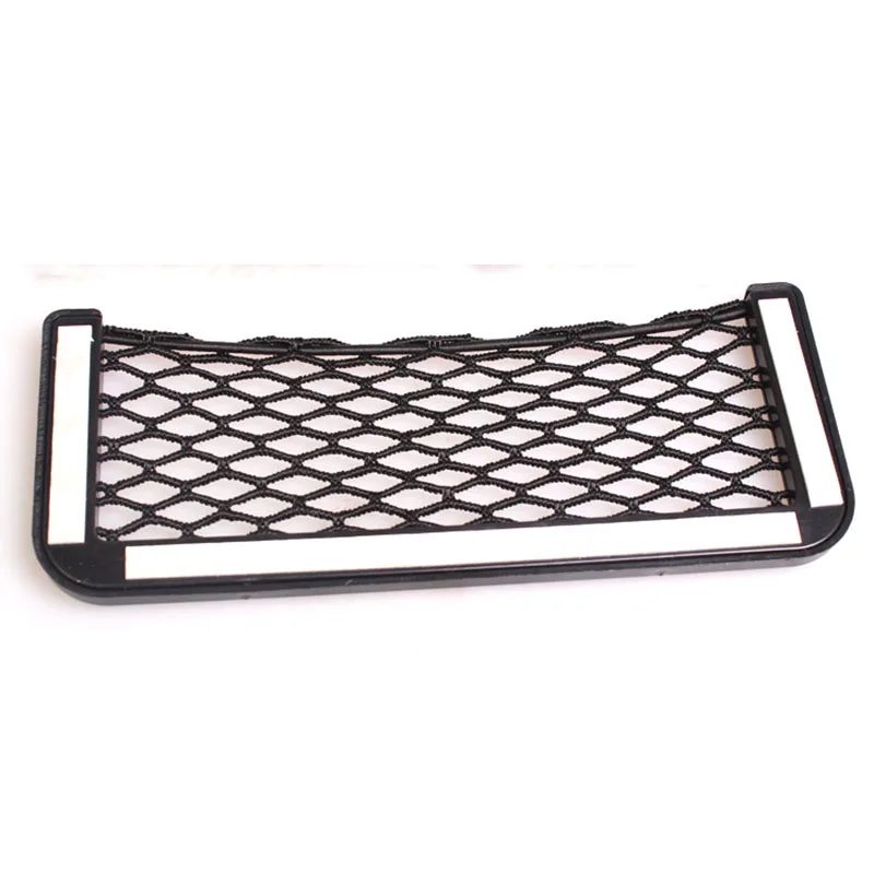 

1Pcs Car Organizer Storage Bag Auto Paste Net Pocket Phone Holder Car Accessories Universal