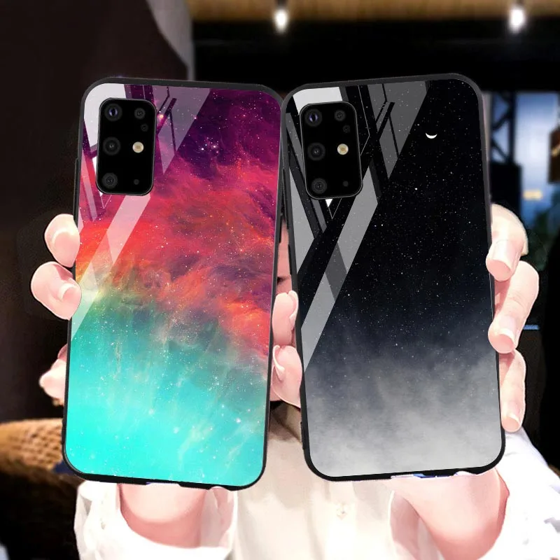 Чехол из закаленного стекла для Samsung Galaxy S20 ультра S10 S8 S9 S10e A51 A70 A50 A40 A20 A30