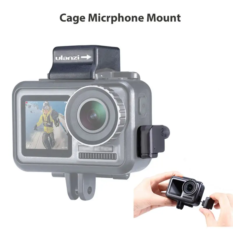 

Audio Adapter For CYNOVA For DJI Osmo Action Microphone External 3.5mm Mic Mount For TRS Plug For DJI Osmo A