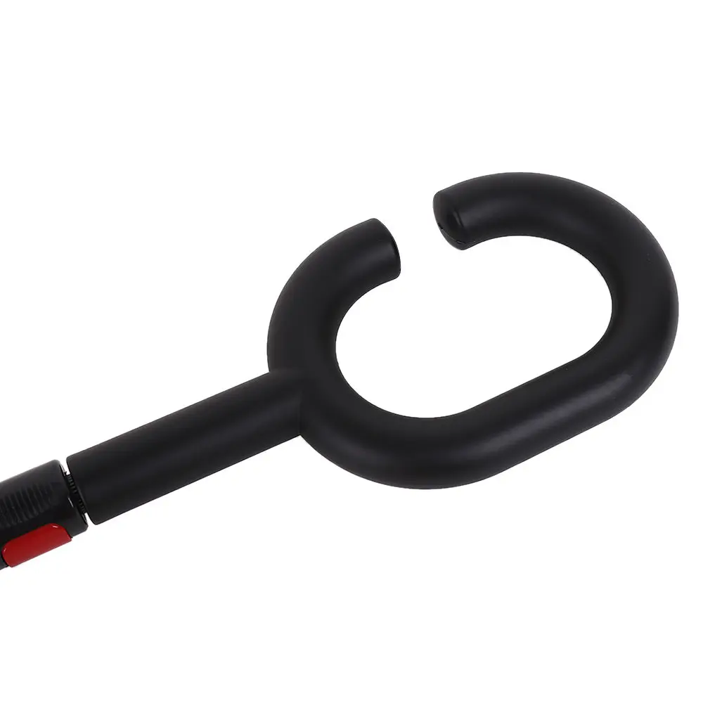 Зонт женский складной с-образной ручкой зонтик от дождя и ветра в обратном