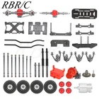 RBRC SCX10 1:10 внедорожник четырехколесный привод Радиоуправляемый автомобиль рама шасси различные металлические части DIY модифицированный обновленный аксессуар