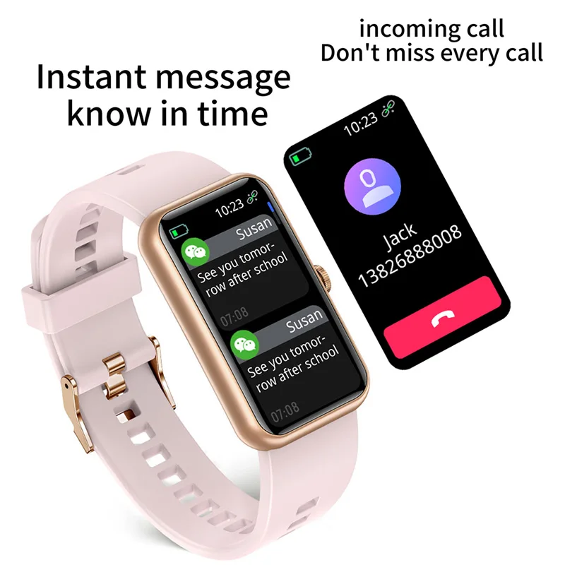 women smart band for huawei ios android phone men sport fitness heart rate blood oxyge monitor ip68 waterproof ladies smartwatch free global shipping