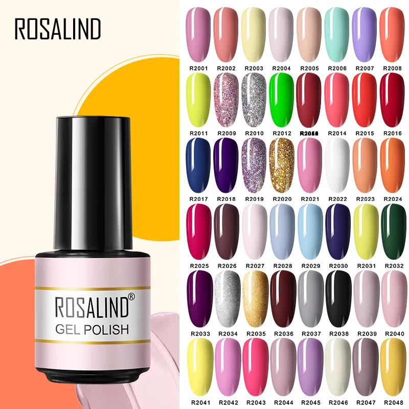 ROSALIND Gel Nail Polish 7ML Matte Base Top Coat For Soak Off UV LED Semi Permanent Varnishes Design Art | Красота и здоровье