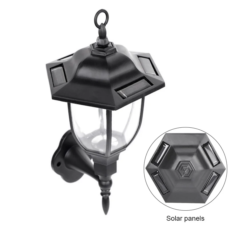 Новинка 2020 уличный светодиодный настенный светильник на солнечной батарее 100%