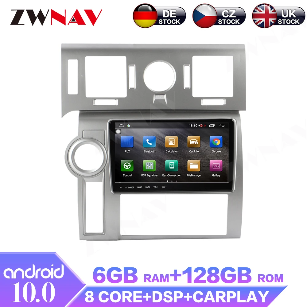 

9 Inch Android 10 IPS Touch Screen For Hummer H2 2005 2006 2007 2008 DSP Car Multimedia Player Auto Radio GPS Navigation Stereo
