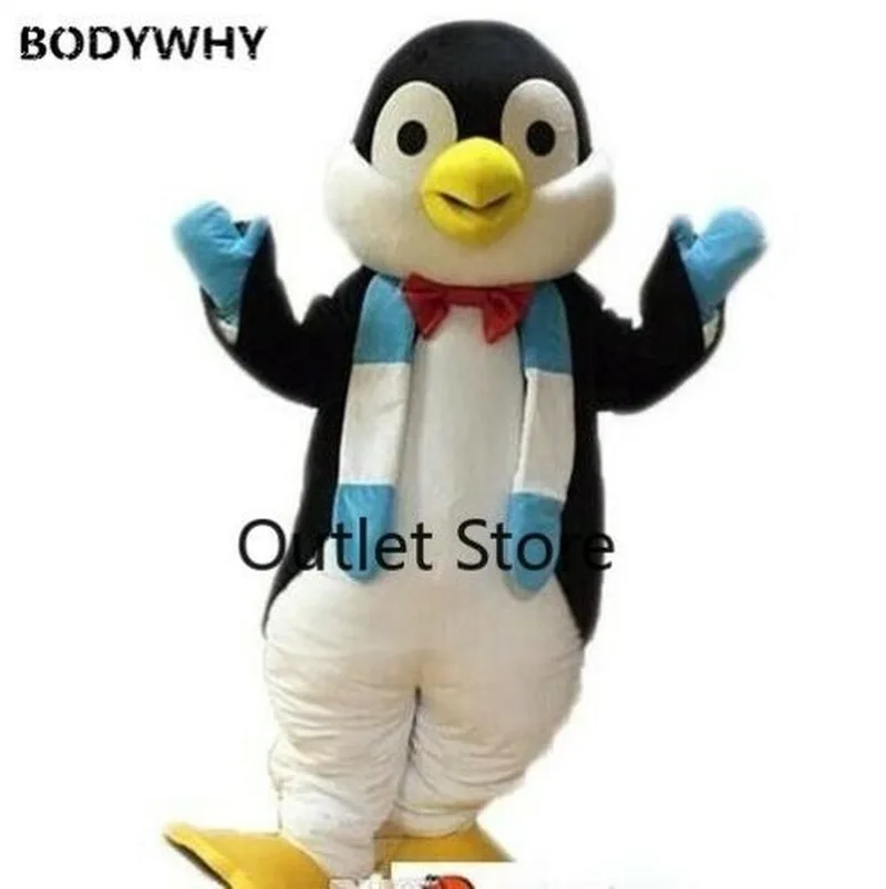 

Cute Penguin Mascot Costume Furry Animal Cosplay Halloween Dress Up Set Game Party Cartoon Animal Character Doll Costume