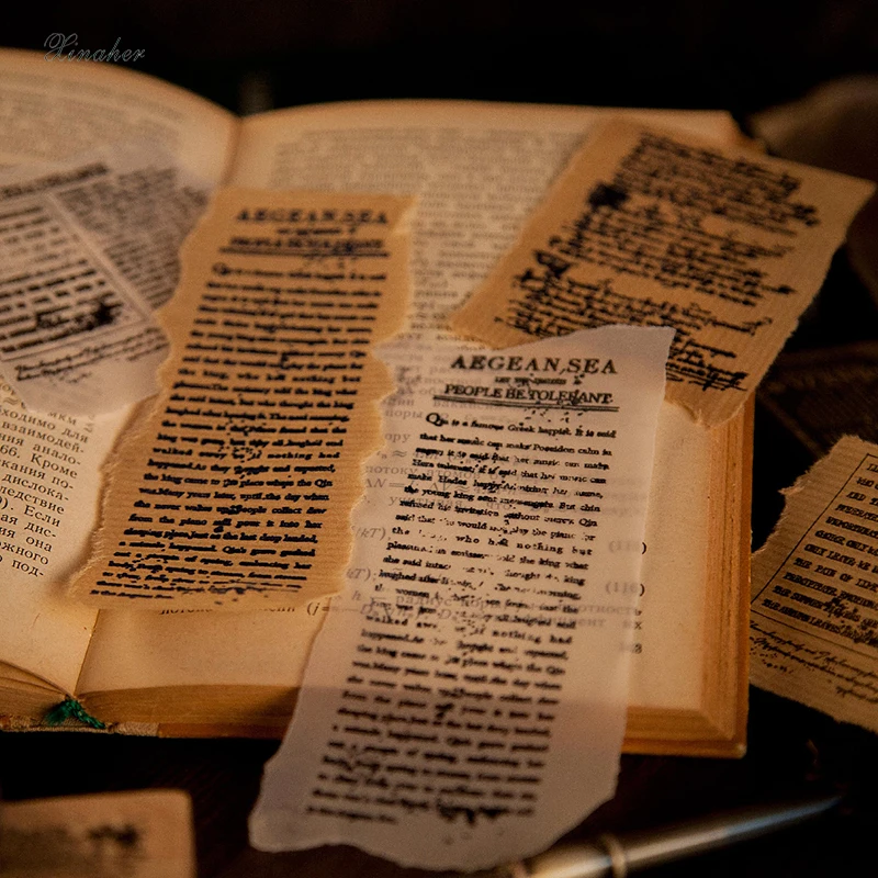 Старинные старинные старые книжные страницы декоративные штампы деревянные и