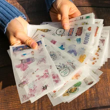6pcs/pack Cartoon Cute Stickers Stationery Stickers for Decoration DIY Album Diary Planner Bullet Journal Stickers