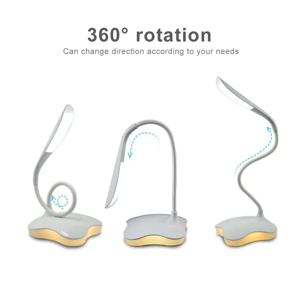 Светодиодный светильник с регулируемой яркостью и датчиком настольная лампа