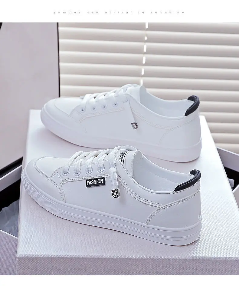 

New Women's Spring&Autumn Pure Color Chunky Thick Bottom Platform Vulcanize Shoes Fashion Casual Round Head White Shoe