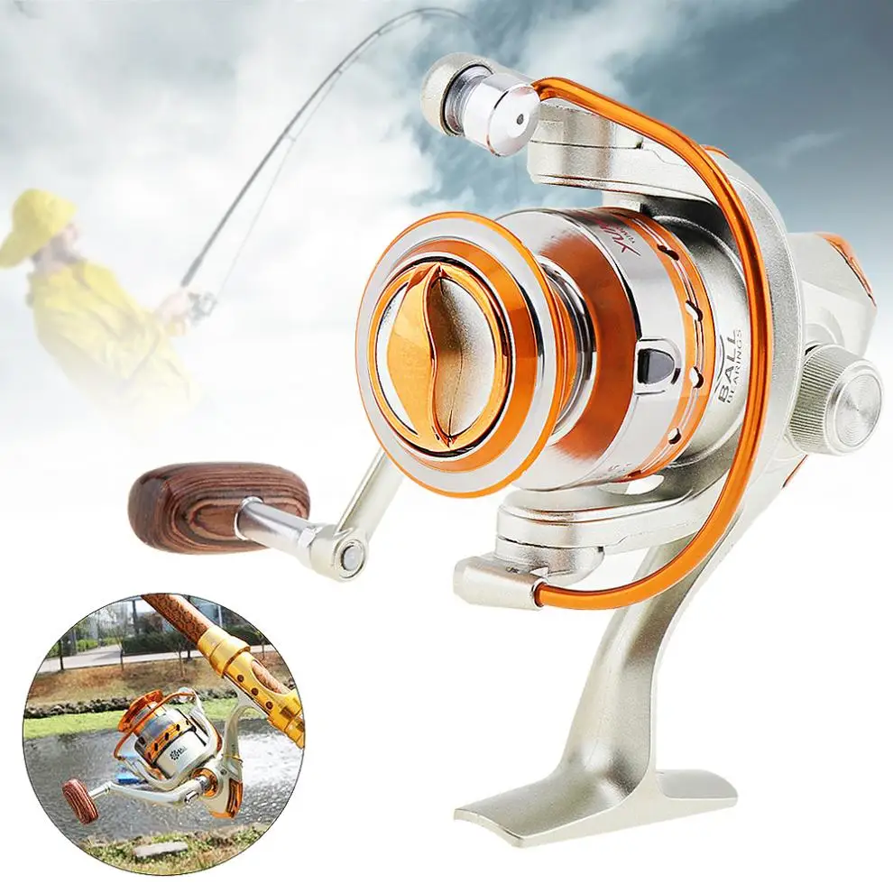 

500 Series 12 Ball Bearing 5.2:1 Mini Fishing Reel Saltwater Freshwater Spinning Wheel with Metal Line Cup Handle