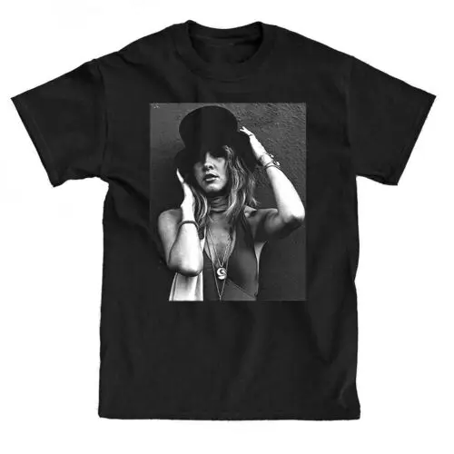 Мужские футболки Stevie Nicks футболка с музыкальной шапкой из 100% хлопка 2019 Футболки
