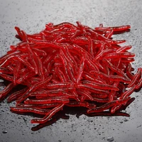 50100pc fishing lures lifelike fishy smell red soft lure silicone worms set artificial baits simulation earthworm for carp bass