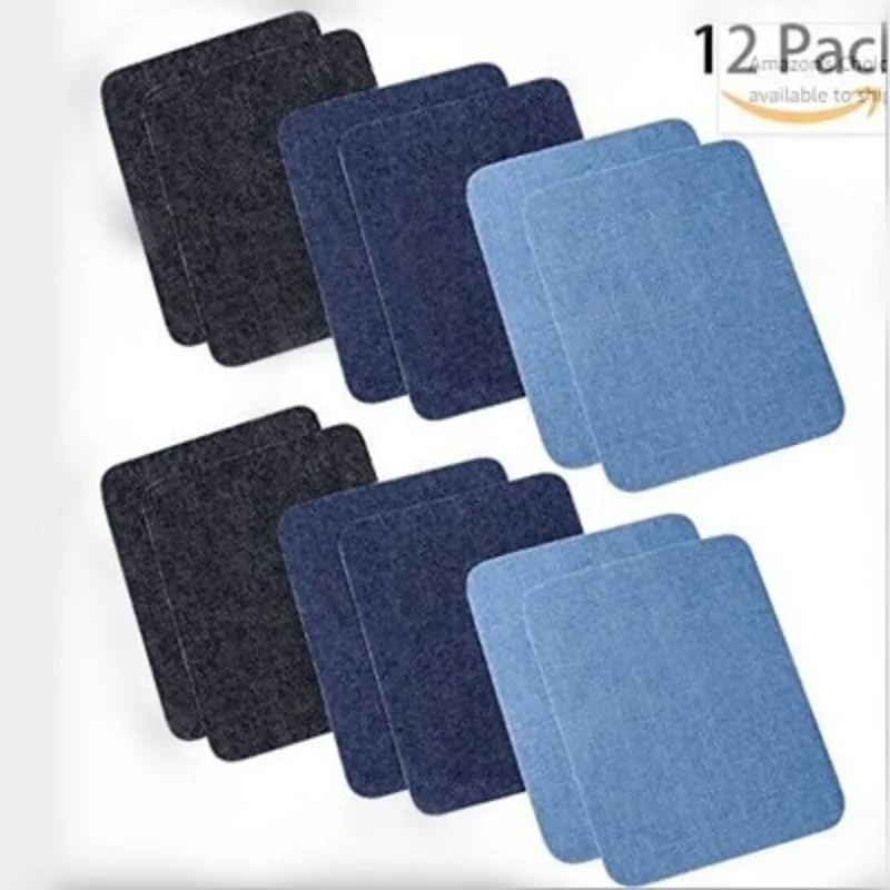 Джинсовые нашивки регулируемые для термопереноса ремонт одежды брюк блестящая