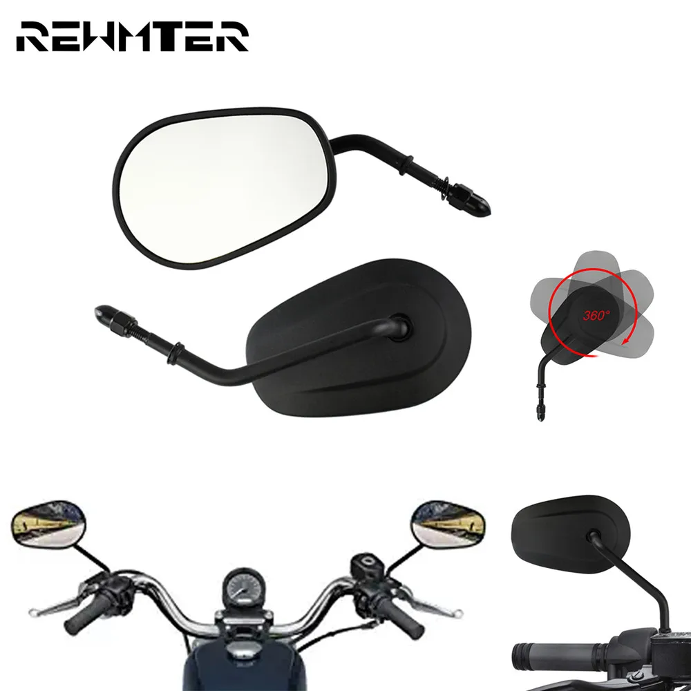 Мотоциклетное боковое зеркало заднего вида для Harley Sportster XL 883 1200 48 72 Softail Touring breaker