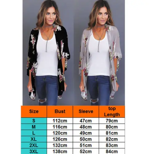 Женский свободный кардиган кимоно с цветочным принтом|Женские куртки| |