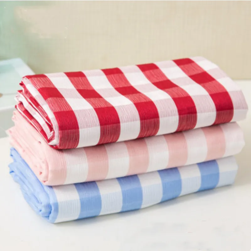 1 Meter bamboo yarn dyed plaid stripe fabric for retro elegant shirt dress children clothes T357 | Дом и сад