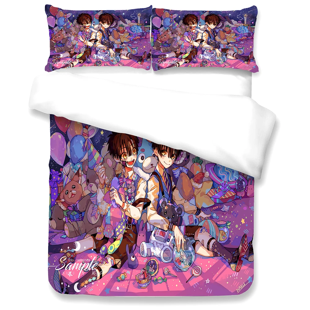 

Animation Series Seven Wonders Of Campus Toilet-Bound Hanako-Kun Pattern Duvet Cover And Pillow Case 3pcs Bedding Set Full Size