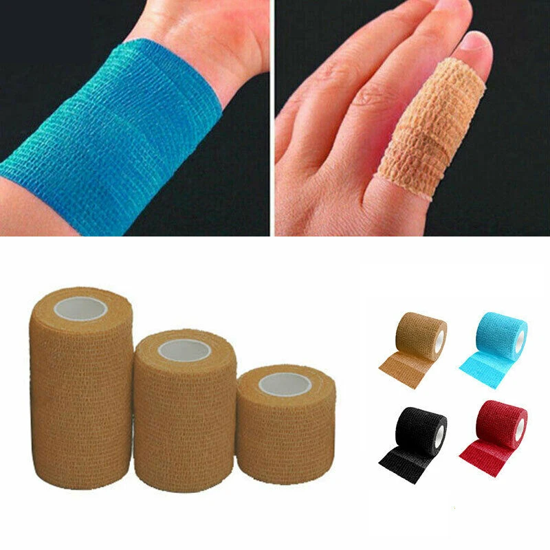 10 рулонов ветеринарная обертка самоклеющиеся повязки когезивные ветеринарные