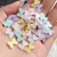 the new 9 5x12 5mm jelly color bow tie nail art rhinestone 3d flat back resin diy charm nail art accessories decorations