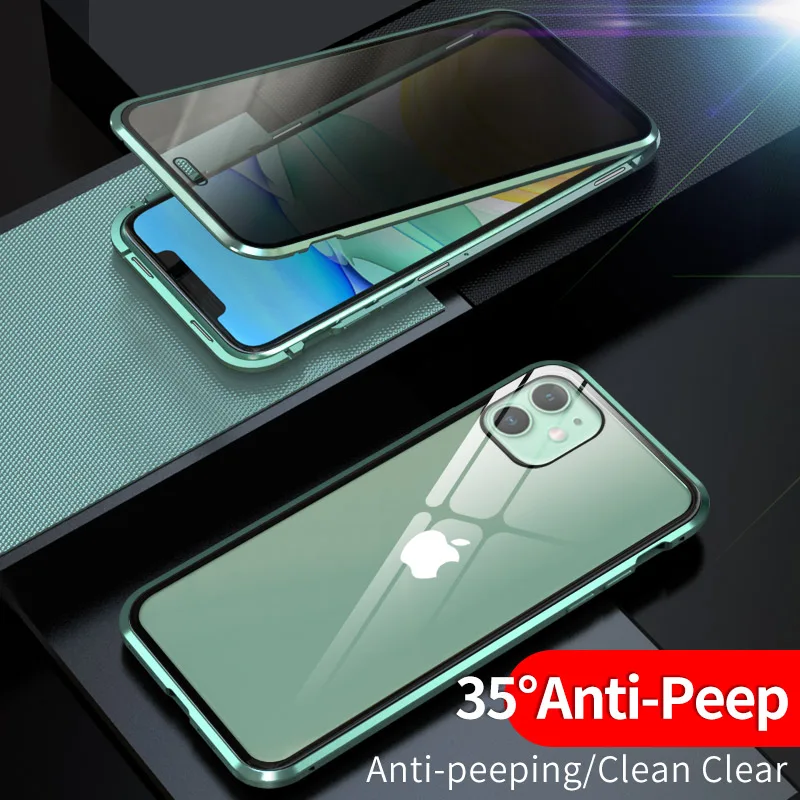 Новый Магнитный чехол для Iphone 11 2019 iphone11 магнитный металлический двухсторонний из