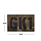 GK1 GK2 для GK10 CP позывной письмо инфракрасный ИК Светоотражающие нашивки Тактический Военный Патч Аппликация чехол для телефона на руку значки на одежду
