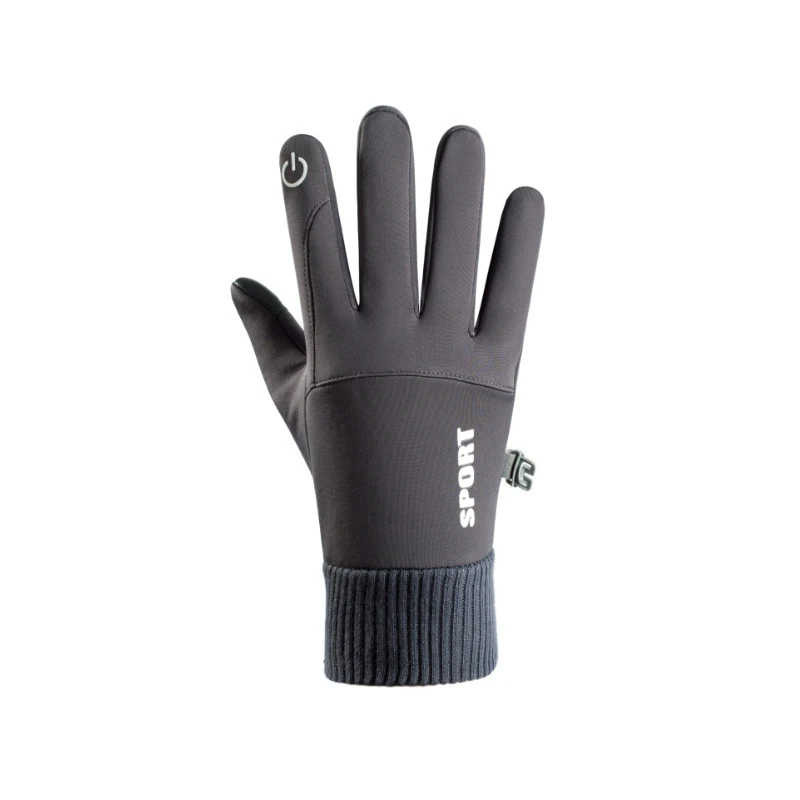 

1 Pair Autumn Winter Plus Velvet Warmth Gloves Waterproof Windproof Touch Screen Ski Gloves For Cycling Mountaineering Skating
