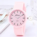 Часы женские кварцевые, с силиконовым ремешком, ярких цветов, 2021