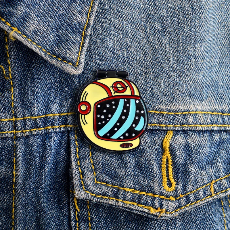 Складная брошь для Хэллоуина Космический шлем космонавта шапка захватывающий